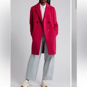 Sam Edelman double breasted wool blend coat